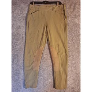 Ariat Pro Series Pro Circuit Equestrian Breeches Tan 30R Made in USA Knee Patch